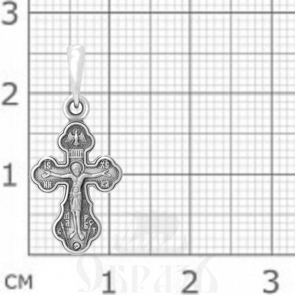 крест «распятие. святые покровители семьи», серебро 925 проба (арт. 101.827)